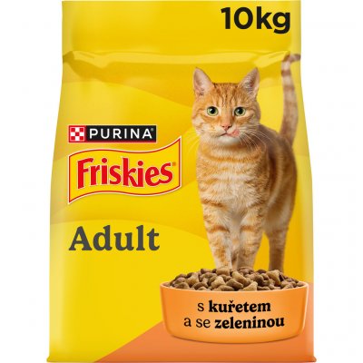 Friskies Adult Cat s kuřecím a zeleninou 10 kg – Hledejceny.cz