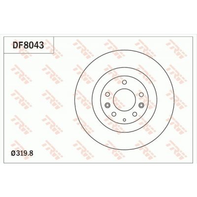 Brzdový kotouč TRW DF8043 | Zboží Auto