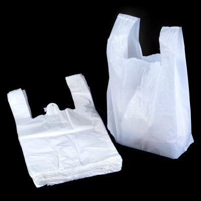Taška mikrotenová košilka bílá cena za 200ks -250x120x470mm