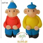 2 figurky na dort kutilové z kokosové hmoty – Zboží Dáma