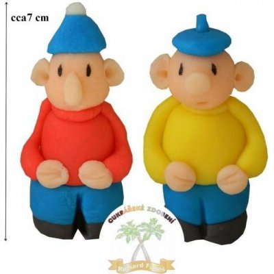 2 figurky na dort kutilové z kokosové hmoty – Zboží Dáma