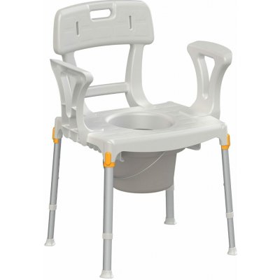 Timago Toaletní a sprchová židle KING-CMDBA-20 3v1 – nad WC, s nádobou, 150 kg – Zboží Dáma