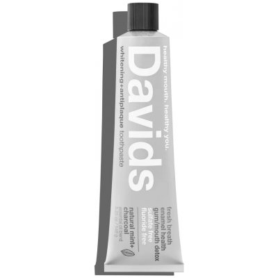 Davids Premium toothpaste Charcoal&Peppermint 149 g – Hledejceny.cz