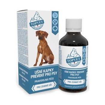 Topvet Ušní kapky prevent pro psy 50 ml