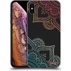 Pouzdro a kryt na mobilní telefon Apple Pouzdro Picasee silikonové Apple iPhone XS Max - Flowers pattern černé