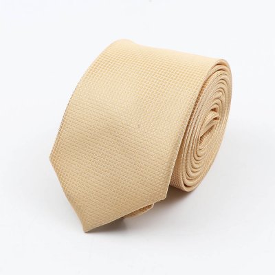 Decofashion Kravata champagne s jemnou aplikací – Zboží Dáma