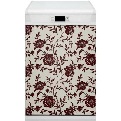 Magnet na myčku moderní Burgundské květiny 45x70 cm – Hledejceny.cz