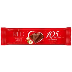 Red 75 Calories mléčná čokoláda s ořechy 26 g