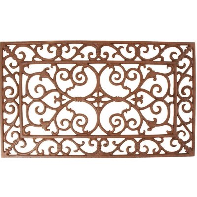 ESSCHERT DESIGN BEST FOR BOOTS litinová obdelníková s ornamenty červeno-hnědá 58 x 34 cm – Zbozi.Blesk.cz