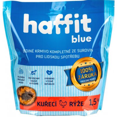 Haffit blue kuřecí rýže 1,5 kg