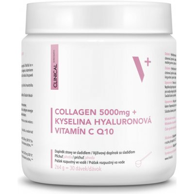 Clinical Collagen 5000 mg + kyselina Hyaluronová + vitamin C & Q10 264 g – Hledejceny.cz