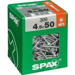 Spax Wirox Univerzální vrut T-Star plus, ø 4,5 × 50 mm, TX20, zápustná hlava, 300 ks 4191010450506 – Hledejceny.cz