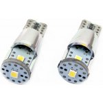 AMiO LED žárovky CANBUS 3SMD 2835 T10e (W5W) ALU White 12V/24V – Hledejceny.cz
