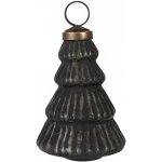 Clayre & Eef Granitová antik skleněná vánoční ozdoba stromek Noirre 6*9 cm – Hledejceny.cz