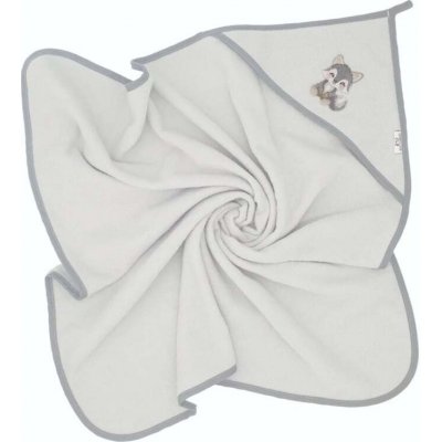 Bocioland dětská termofroté osuška 100x100 Vlček šedá – Zboží Mobilmania