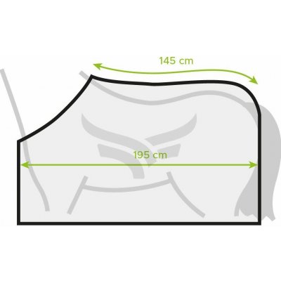 RugBe Letní deka proti hmyzu Zebra bílo černá – Zboží Mobilmania