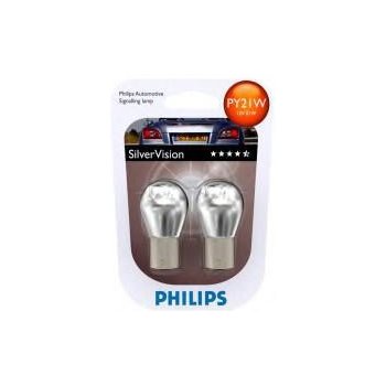 Philips SilverVision 12496SVB2 PY21W BAU15s 12V 21W