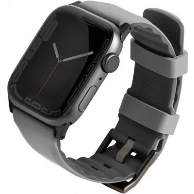UNIQ strap Linus Apple Watch Series 4/5/6/7/8/SE/SE2/Ultra 42/44/45mm. Airosoft Silicone chalk grey UNIQ-45MM-LINUSGRY – Zboží Mobilmania