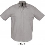 Sol's pánská košile s krátkými rukávy Brisbane stříbrná – Zbozi.Blesk.cz