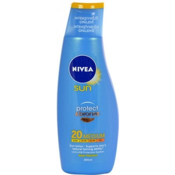 Nivea Sun Protect & Bronze intenzivní mléko na opalování SPF20 200 ml