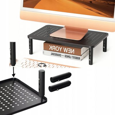 Držák podstavec pod monitor GEMBIRD MS-TABLE-01, černý – Zboží Mobilmania