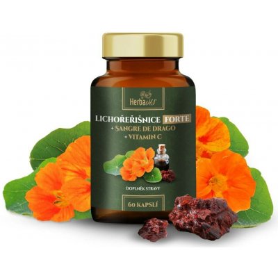 Herbavis LichořeřIšnice forte + Vitamín C 60 kapslí – Hledejceny.cz