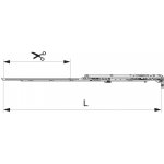 MACO Nůžky MM montované se spárovým větráním 600 FFB 401-600 - levé – Zboží Mobilmania