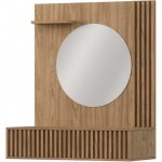 Textilomanie Entsian toaletní stolek se zrcadlem a zásuvkou dub artisan – Zboží Dáma
