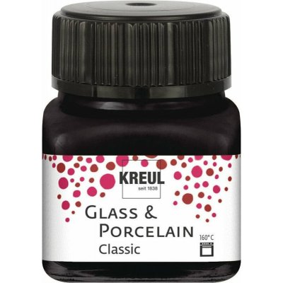 Kreul Classic Barva na sklo a porcelán Black 20 ml – Zboží Mobilmania