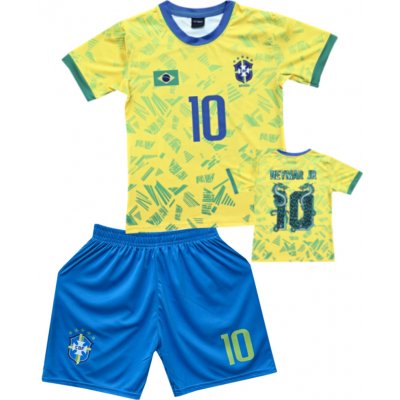 Numberoplus Dětský fotbalový dres Komplet Neymar JR Dragon Brazil – Zboží Dáma