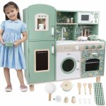 Classic World Velká vintage dřevěná kuchyňka pro děti + příslušenství – Zboží Dáma