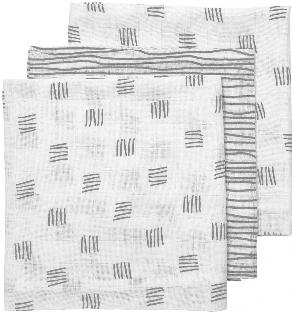 MEYCO Block Stripe Grey 70 x 70 cm 3 ks