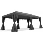 Garden Point zahradní pavilon se závěsy Valencia 3x6 m Antracitový – Zboží Dáma