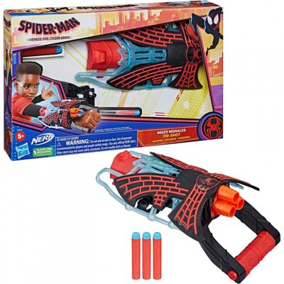 HASBRO Vystřelovací rukavice Spiderman Nerf Tri-Shot Miles Morales – Zbozi.Blesk.cz