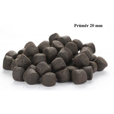 Krmiva Hulín Vnadící pelety black halibut krev 10kg 24mm