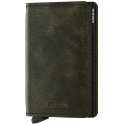 Secrid kožené pouzdro na karty Slimwallet Vintage olive-black olivová