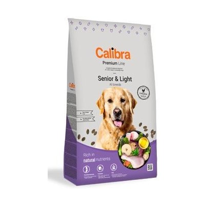 Calibra Dog Premium Line Senior&Light 12kg NEW