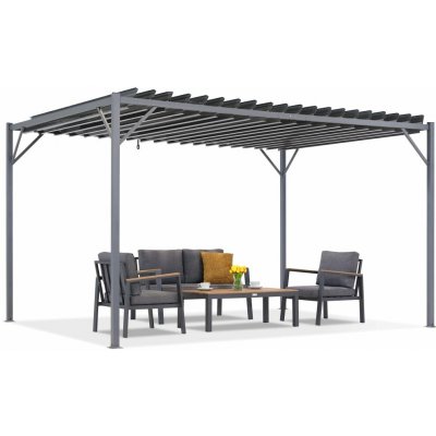 Garden Point terasová pergola Tasos 3x6m Antracitová – Zboží Mobilmania