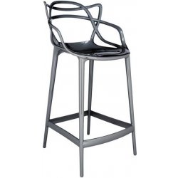 Kartell Masters stool Metal titanová