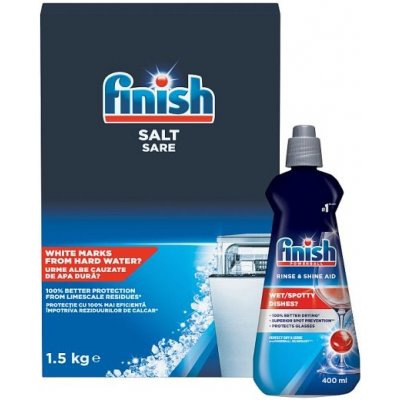 Finish Regular leštidlo 400 ml + sůl do myčky 1,5 kg