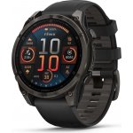 Garmin Fenix 8 47mm Sapphire Solar Titanium Carbon Gray/Black 010-02906-11 – Zboží Živě