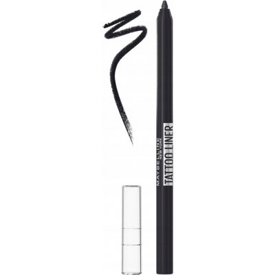 Maybelline Voděodolná gelová tužka na oči Tattoo Liner Gel Pencil 900 Deep Onyx 1,3 g – Zboží Dáma