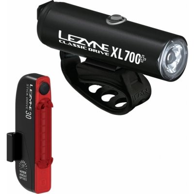 Lezyne Classic Drive XL 700+ Stick Satin 700 lm 30 lm set černé