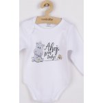 New Baby Body s potiskem Ahoj jsem tady! – Zboží Dáma
