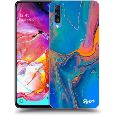 Pouzdro Picasee silikonové Samsung Galaxy A70 A705F - Rainbow čiré – Zbozi.Blesk.cz