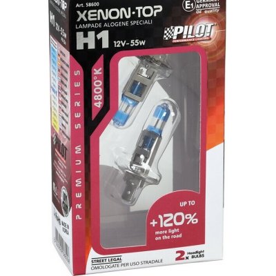 Lampa Žárovky H1 PILOT XENON-TOP +120%, DUO BOX 2 ks – Hledejceny.cz