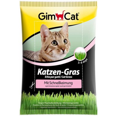GimCat kočičí tráva s rychlým klíčením 4 x 100 g