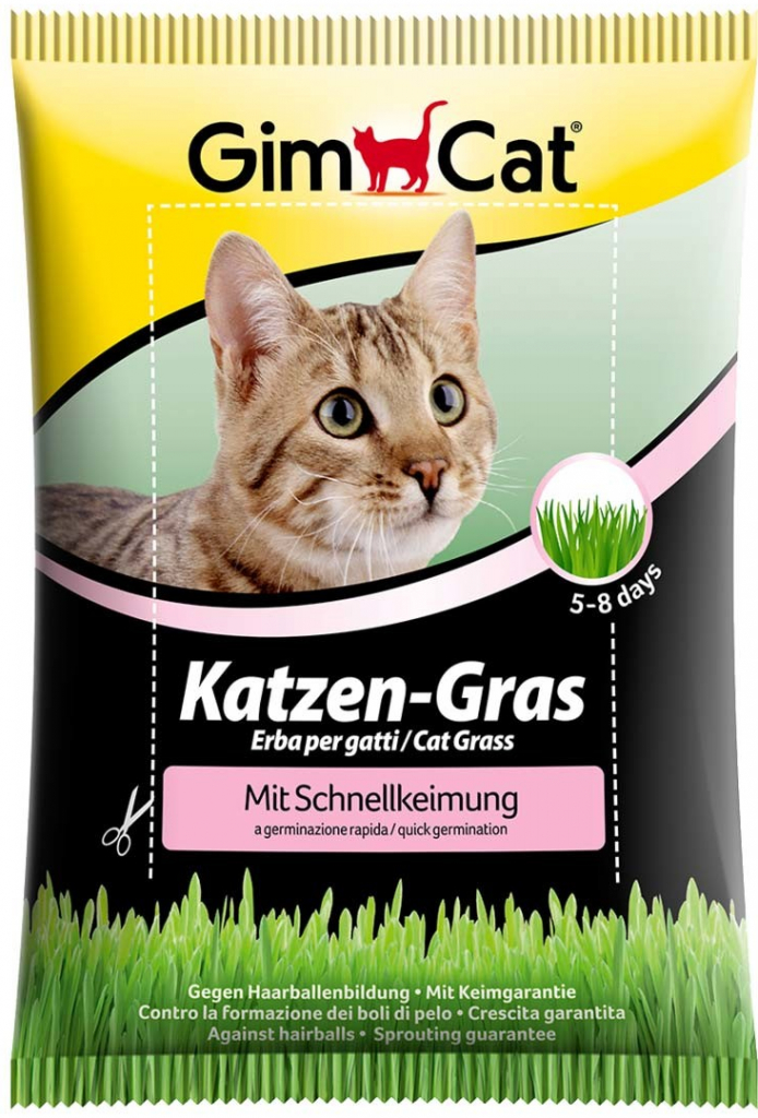 GimCat kočičí tráva s rychlým klíčením 4 x 100 g