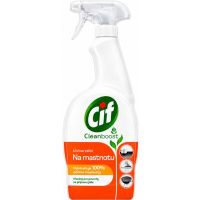 Cif Cleanboost univerzální čisticí sprej na mastnotu 750 ml rozprašovač – Sleviste.cz