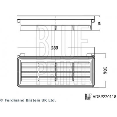 Vzduchový filtr BLUE PRINT ADBP220118 – Hledejceny.cz
